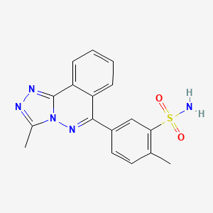 molecular formula C17H15N5O2S B3494490 2-METHYL-5-(3-METHYL[1,2,4]TRIAZOLO[3,4-A]PHTHALAZIN-6-YL)-1-BENZENESULFONAMIDE 