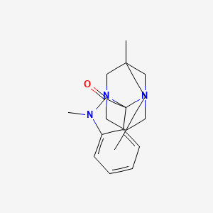 molecular formula C18H23N3O B3494491 1',5,7-trimethylspiro[1,3-diazatricyclo[3.3.1.1~3,7~]decane-2,3'-indol]-2'(1'H)-one 