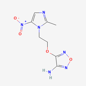 4-[2-(2-methyl-5-nitro-1H-imidazol-1-yl)ethoxy]-1,2,5-oxadiazol-3-amine