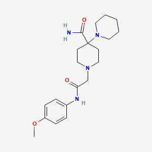 1'-{2-[(4-methoxyphenyl)amino]-2-oxoethyl}-1,4'-bipiperidine-4'-carboxamide