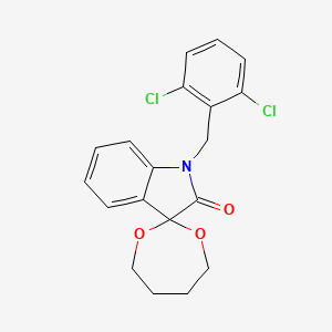 1'-(2,6-dichlorobenzyl)spiro[1,3-dioxepane-2,3'-indol]-2'(1'H)-one