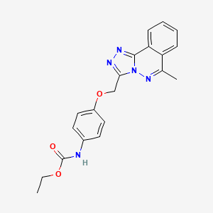 ethyl {4-[(6-methyl[1,2,4]triazolo[3,4-a]phthalazin-3-yl)methoxy]phenyl}carbamate