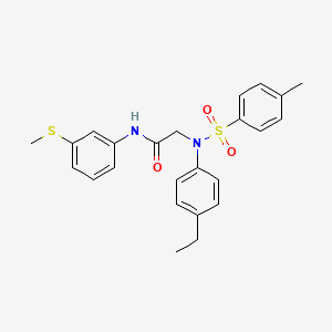 N~2~-(4-ethylphenyl)-N~2~-[(4-methylphenyl)sulfonyl]-N~1~-[3-(methylthio)phenyl]glycinamide