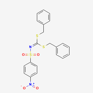 Dibenzyl (4-nitrophenyl)sulfonyldithioimidocarbonate