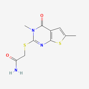 2-[(3,6-dimethyl-4-oxo-3,4-dihydrothieno[2,3-d]pyrimidin-2-yl)thio]acetamide