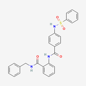 N-benzyl-2-({4-[(phenylsulfonyl)amino]benzoyl}amino)benzamide