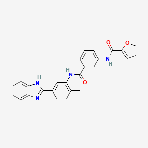 N-[3-({[5-(1H-benzimidazol-2-yl)-2-methylphenyl]amino}carbonyl)phenyl]-2-furamide