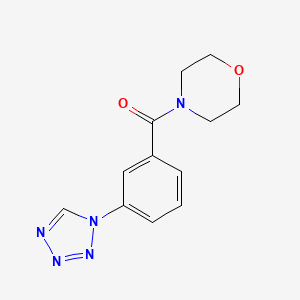 molecular formula C12H13N5O2 B3494761 4-[3-(1H-tetrazol-1-yl)benzoyl]morpholine 