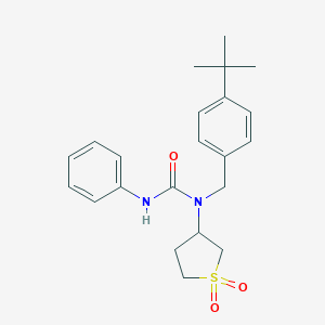molecular formula C22H28N2O3S B349482 1-(4-Tert-butylbenzyl)-1-(1,1-dioxidotetrahydrothiophen-3-yl)-3-phenylurea CAS No. 872866-98-3