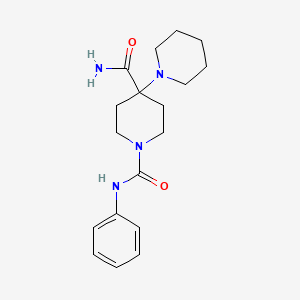 molecular formula C18H26N4O2 B3494831 N~1~'-phenyl-1,4'-bipiperidine-1',4'-dicarboxamide 