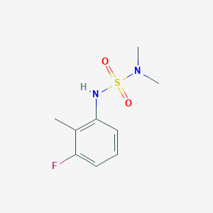 molecular formula C9H13FN2O2S B3494837 N'-(3-fluoro-2-methylphenyl)-N,N-dimethylsulfamide 