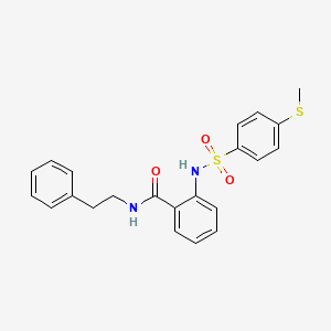 2-({[4-(methylthio)phenyl]sulfonyl}amino)-N-(2-phenylethyl)benzamide