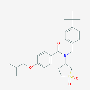 N-(4-tert-butylbenzyl)-N-(1,1-dioxidotetrahydrothiophen-3-yl)-4-(2-methylpropoxy)benzamide