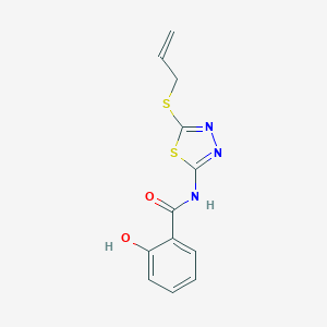 2-hydroxy-N-[5-(prop-2-en-1-ylsulfanyl)-1,3,4-thiadiazol-2-yl]benzamide