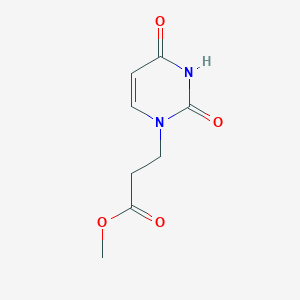 molecular formula C8H10N2O4 B349495 methyl 3-(2,4-dioxo-3,4-dihydropyrimidin-1(2H)-yl)propanoate CAS No. 90007-75-3