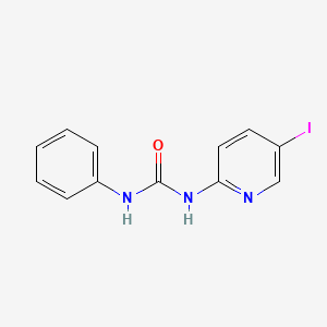 molecular formula C12H10IN3O B3494967 1-(5-Iodopyridin-2-yl)-3-phenylurea 