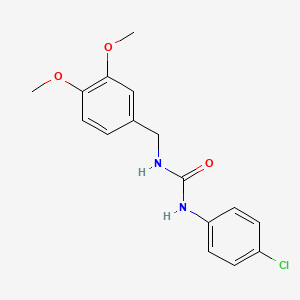 1-(4-Chlorophenyl)-3-[(3,4-dimethoxyphenyl)methyl]urea