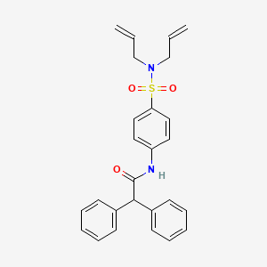 N-{4-[(diallylamino)sulfonyl]phenyl}-2,2-diphenylacetamide