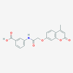 3-({[(4-methyl-2-oxo-2H-chromen-7-yl)oxy]acetyl}amino)benzoic acid