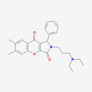 2-(3-(Diethylamino)propyl)-6,7-dimethyl-1-phenyl-1,2-dihydrochromeno[2,3-c]pyrrole-3,9-dione