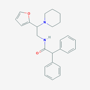 molecular formula C25H28N2O2 B349506 N-[2-(furan-2-yl)-2-(piperidin-1-yl)ethyl]-2,2-diphenylacetamide CAS No. 942855-38-1