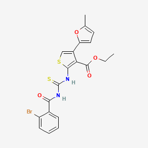 ethyl 2-({[(2-bromobenzoyl)amino]carbonothioyl}amino)-4-(5-methyl-2-furyl)-3-thiophenecarboxylate