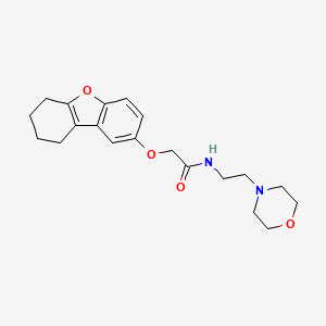 N-[2-(4-morpholinyl)ethyl]-2-(6,7,8,9-tetrahydrodibenzo[b,d]furan-2-yloxy)acetamide