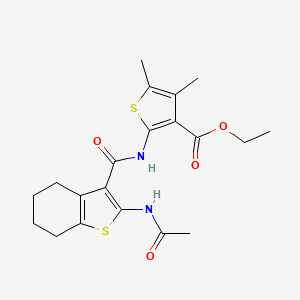 ethyl 2-({[2-(acetylamino)-4,5,6,7-tetrahydro-1-benzothien-3-yl]carbonyl}amino)-4,5-dimethyl-3-thiophenecarboxylate