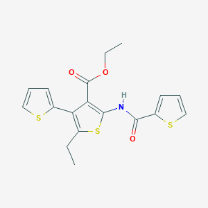 ethyl 2'-ethyl-5'-[(2-thienylcarbonyl)amino]-2,3'-bithiophene-4'-carboxylate