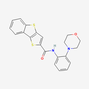 molecular formula C21H18N2O2S2 B3495112 N-[2-(4-morpholinyl)phenyl]thieno[3,2-b][1]benzothiophene-2-carboxamide 