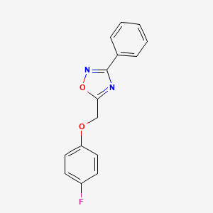 5-[(4-fluorophenoxy)methyl]-3-phenyl-1,2,4-oxadiazole