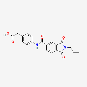 (4-{[(1,3-dioxo-2-propyl-2,3-dihydro-1H-isoindol-5-yl)carbonyl]amino}phenyl)acetic acid