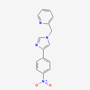 2-{[4-(4-nitrophenyl)-1H-imidazol-1-yl]methyl}pyridine