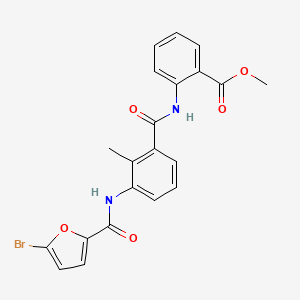 methyl 2-({3-[(5-bromo-2-furoyl)amino]-2-methylbenzoyl}amino)benzoate