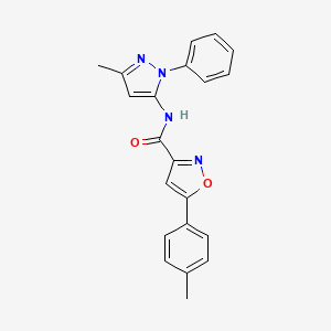 5-(4-methylphenyl)-N-(3-methyl-1-phenyl-1H-pyrazol-5-yl)-3-isoxazolecarboxamide