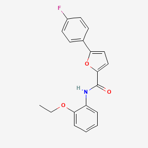 molecular formula C19H16FNO3 B3495271 N-(2-ethoxyphenyl)-5-(4-fluorophenyl)furan-2-carboxamide 