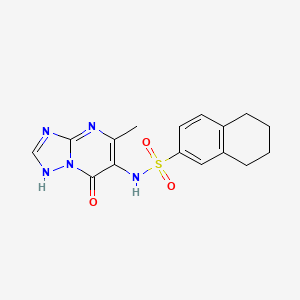 N-{7-HYDROXY-5-METHYL-[1,2,4]TRIAZOLO[1,5-A]PYRIMIDIN-6-YL}-5,6,7,8-TETRAHYDRONAPHTHALENE-2-SULFONAMIDE