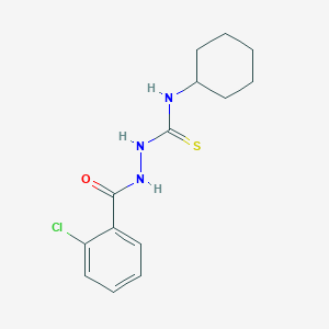 2-(2-chlorobenzoyl)-N-cyclohexylhydrazinecarbothioamide