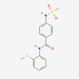 4-[(methylsulfonyl)amino]-N-[2-(methylthio)phenyl]benzamide