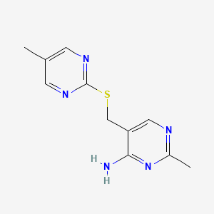 2-methyl-5-{[(5-methyl-2-pyrimidinyl)thio]methyl}-4-pyrimidinamine