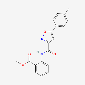 METHYL 2-[5-(4-METHYLPHENYL)-1,2-OXAZOLE-3-AMIDO]BENZOATE