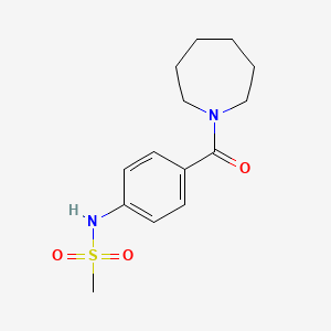 N-[4-(1-azepanylcarbonyl)phenyl]methanesulfonamide