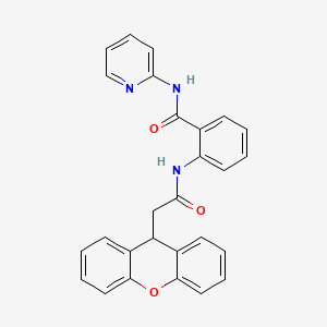 N-2-pyridinyl-2-[(9H-xanthen-9-ylacetyl)amino]benzamide