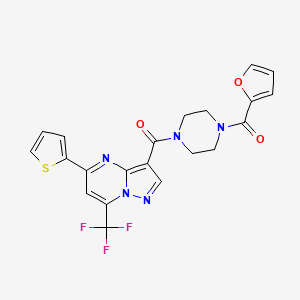 [4-(2-FURYLCARBONYL)PIPERAZINO][5-(2-THIENYL)-7-(TRIFLUOROMETHYL)PYRAZOLO[1,5-A]PYRIMIDIN-3-YL]METHANONE