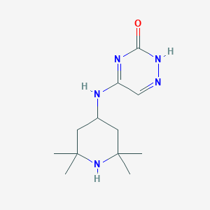 molecular formula C12H21N5O B349552 5-[(2,2,6,6-tetramethyl-4-piperidinyl)amino]-1,2,4-triazin-3(2H)-one CAS No. 942902-18-3