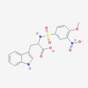 3-(1H-indol-3-yl)-2-(4-methoxy-3-nitrophenylsulfonamido)propanoic acid