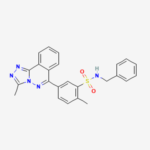 N-BENZYL-2-METHYL-5-{3-METHYL-[1,2,4]TRIAZOLO[3,4-A]PHTHALAZIN-6-YL}BENZENE-1-SULFONAMIDE