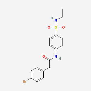 2-(4-bromophenyl)-N-[4-(ethylsulfamoyl)phenyl]acetamide