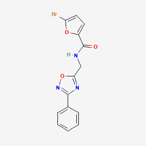 5-bromo-N-[(3-phenyl-1,2,4-oxadiazol-5-yl)methyl]-2-furamide