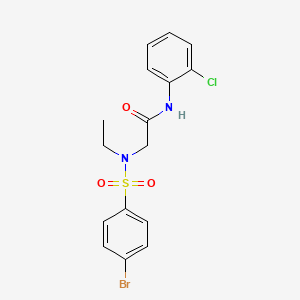 N~2~-[(4-bromophenyl)sulfonyl]-N-(2-chlorophenyl)-N~2~-ethylglycinamide